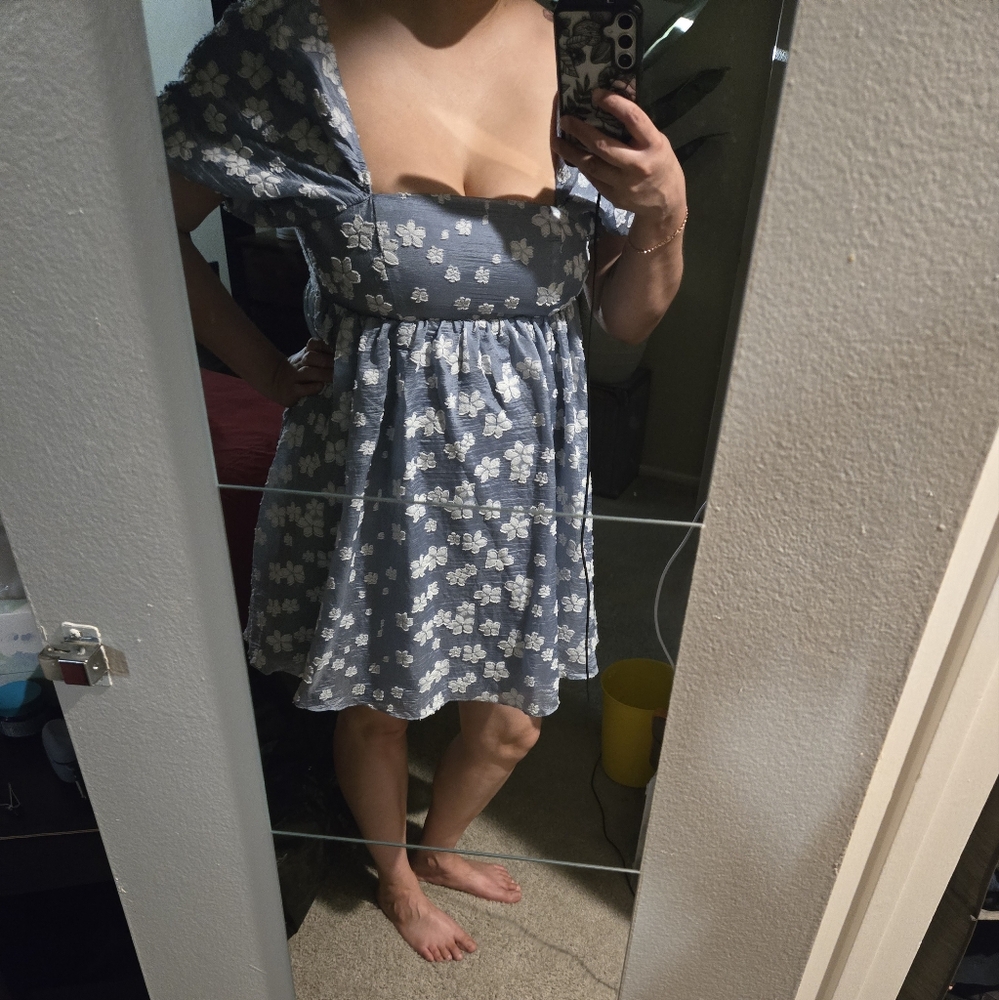 Square Neck Babydoll Dress